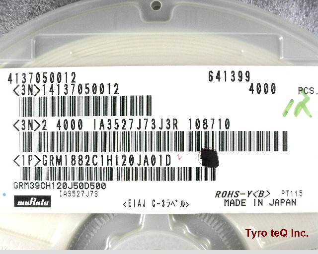 GRM1882C1H120JA01D