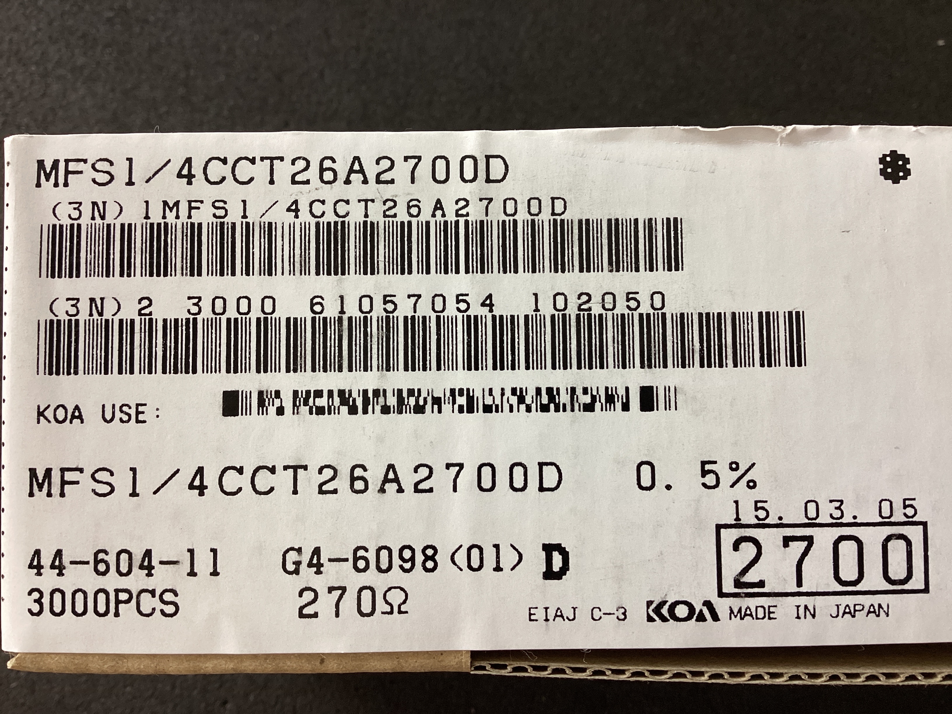 MFS1/4CCT26A2700D