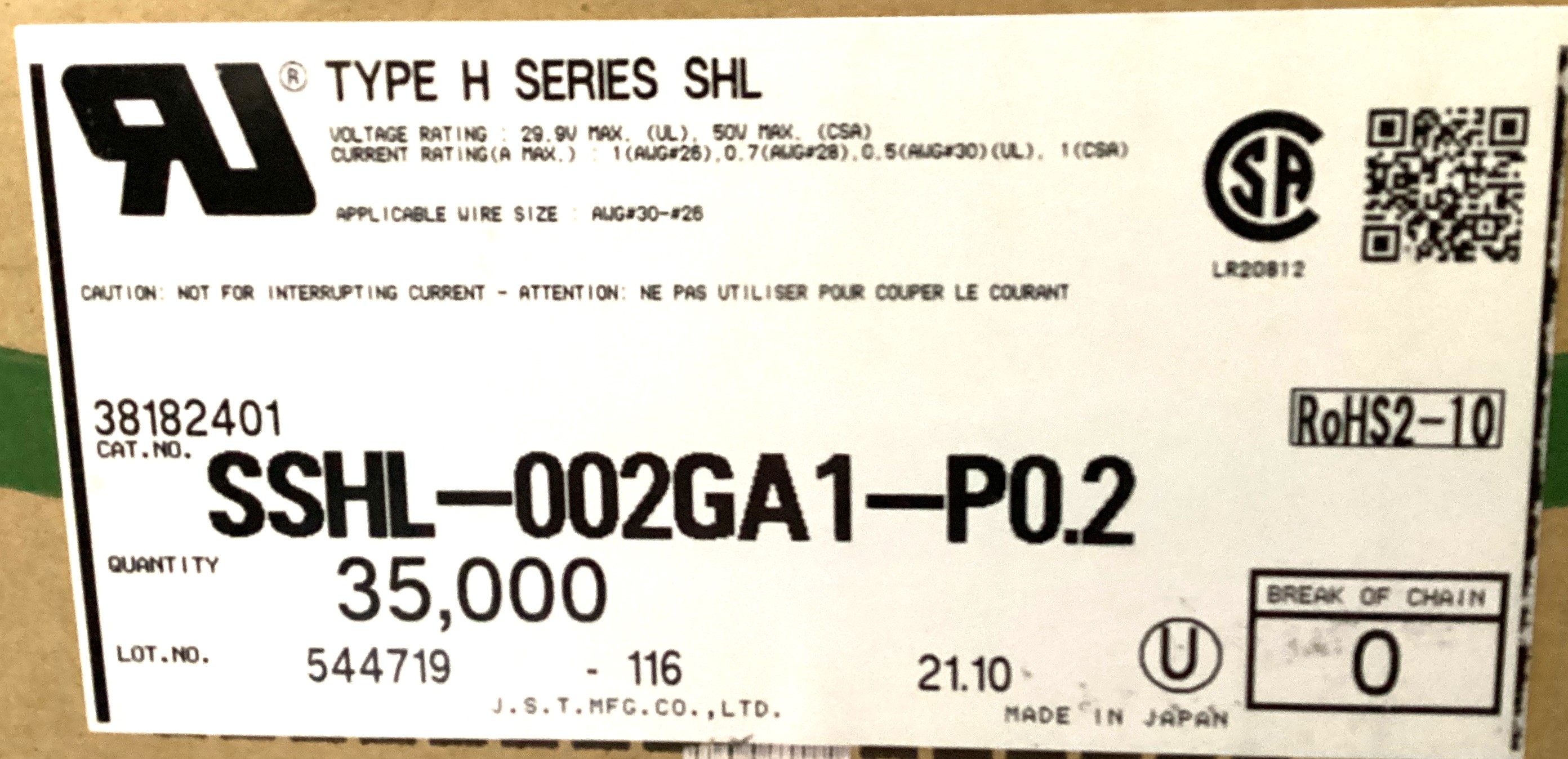 SSHL-002GA1-P0.2