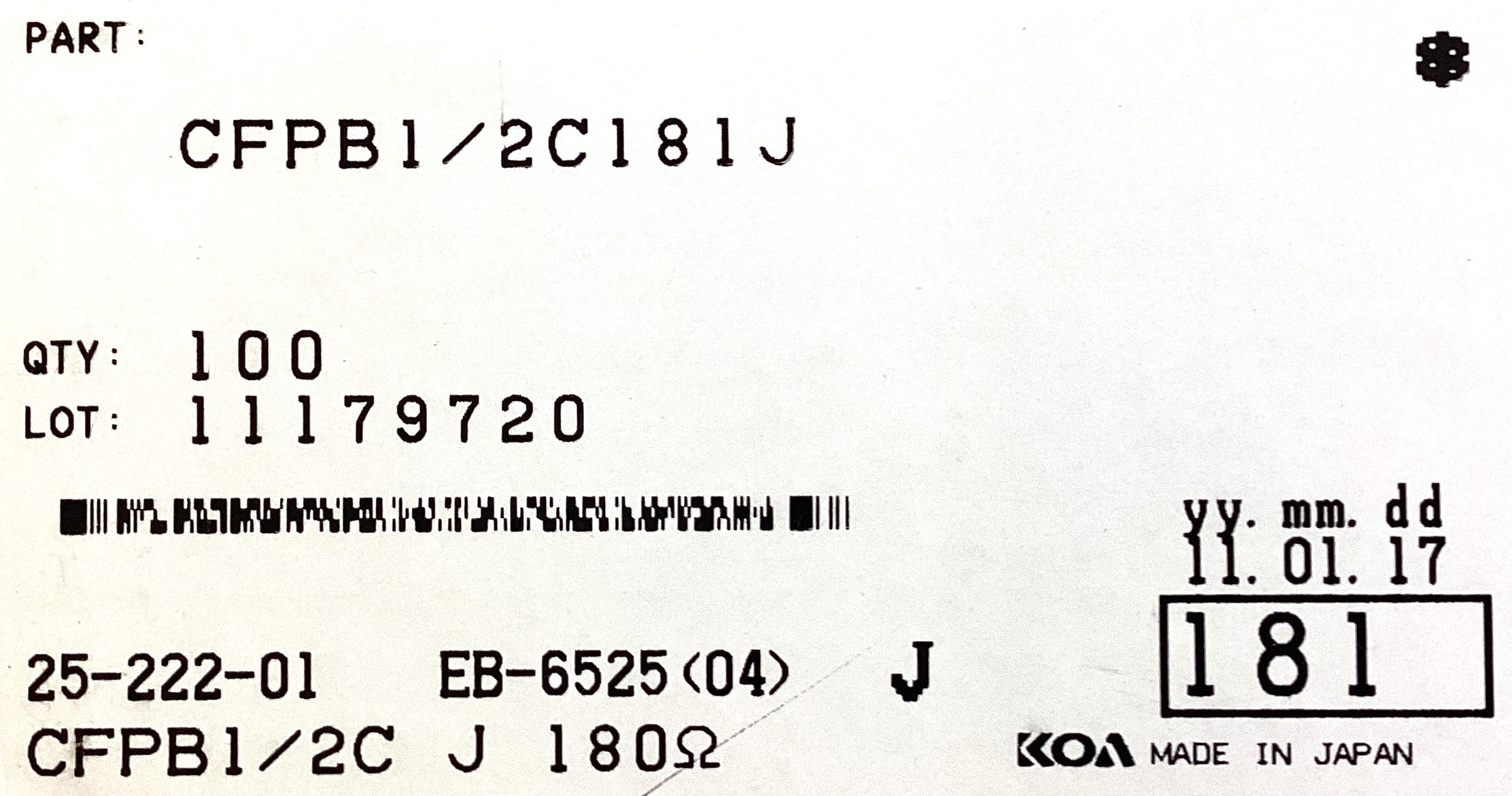 CFPB1/2C181J