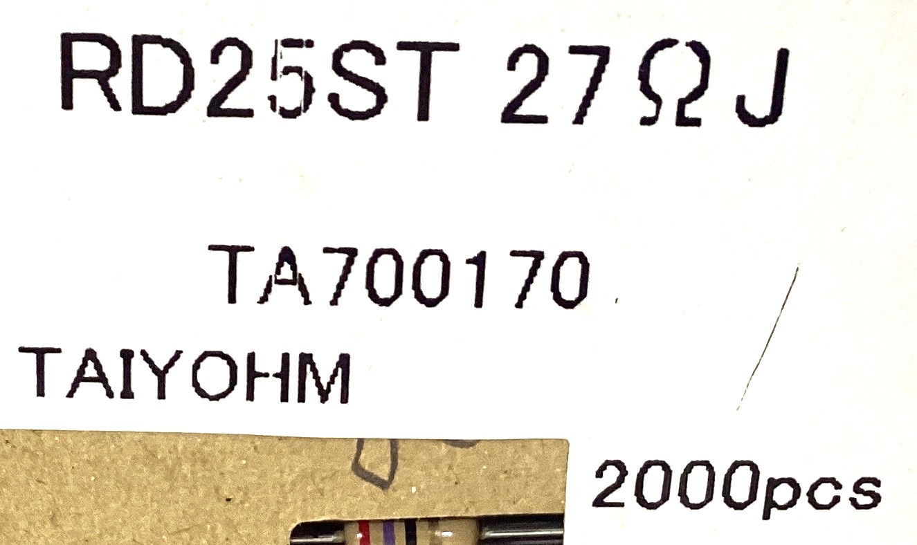 RD25ST 27 OHM J