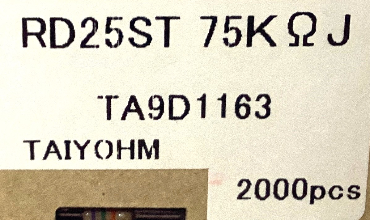 RD25ST 75K OHM J