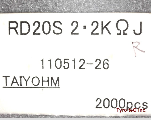 RD20S 2.2K OHM J