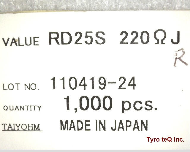 RD25S 220 OHM J