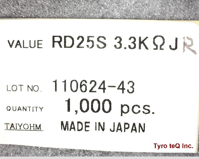 RD25S 3.3K OHM J