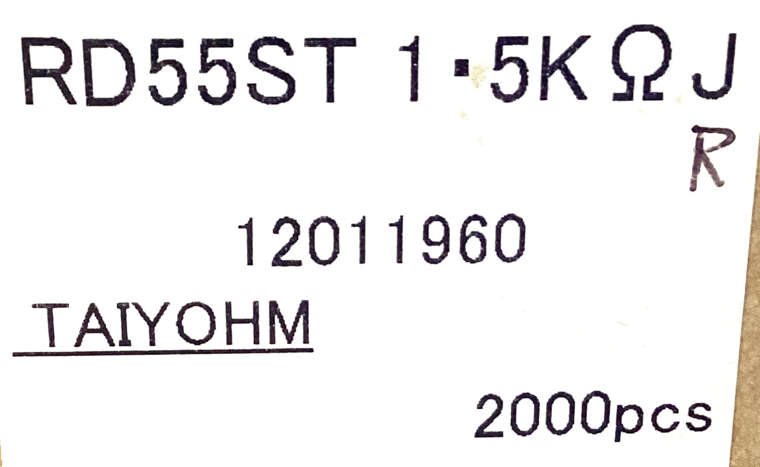 RD55ST 1.5K OHM J