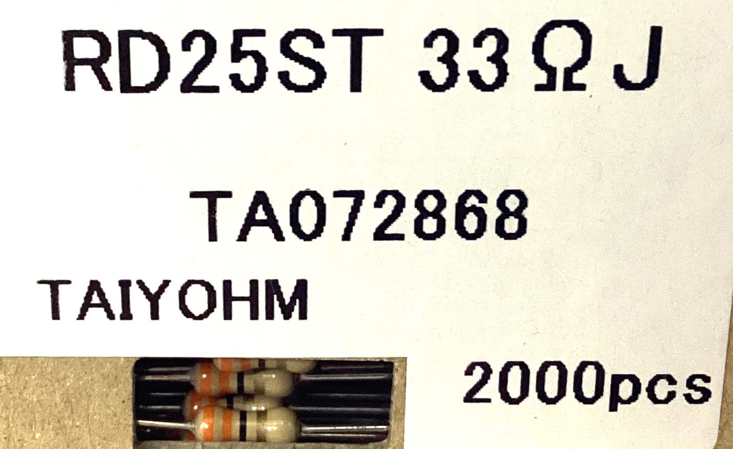 RD25ST 33 OHM J