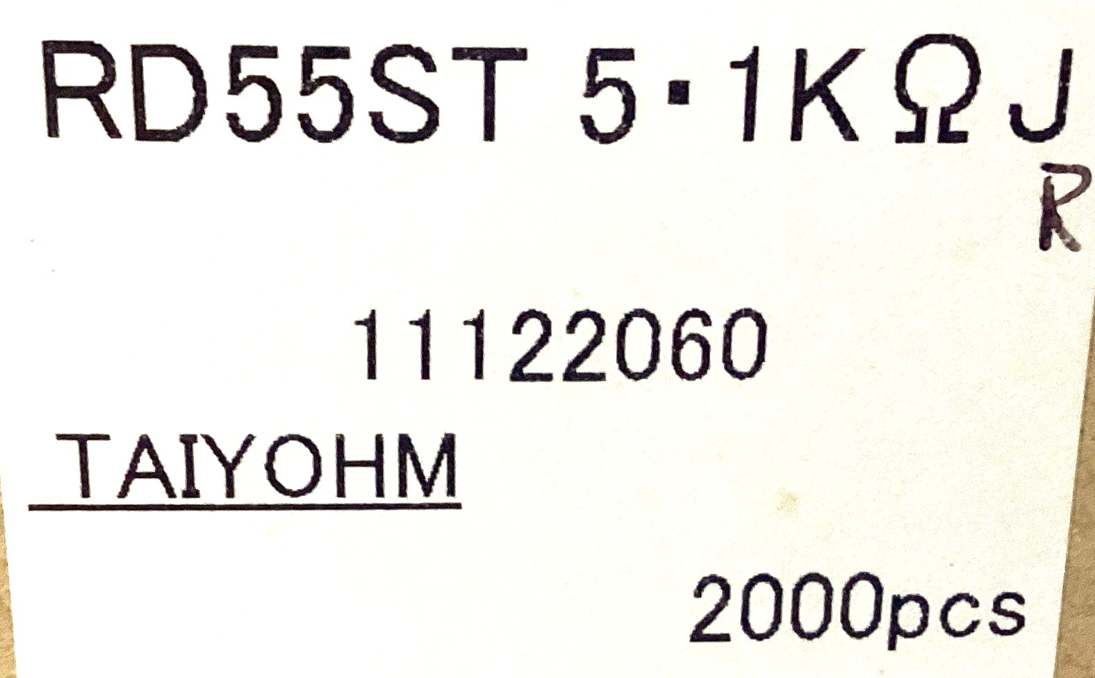 RD55ST 5.1K OHM J