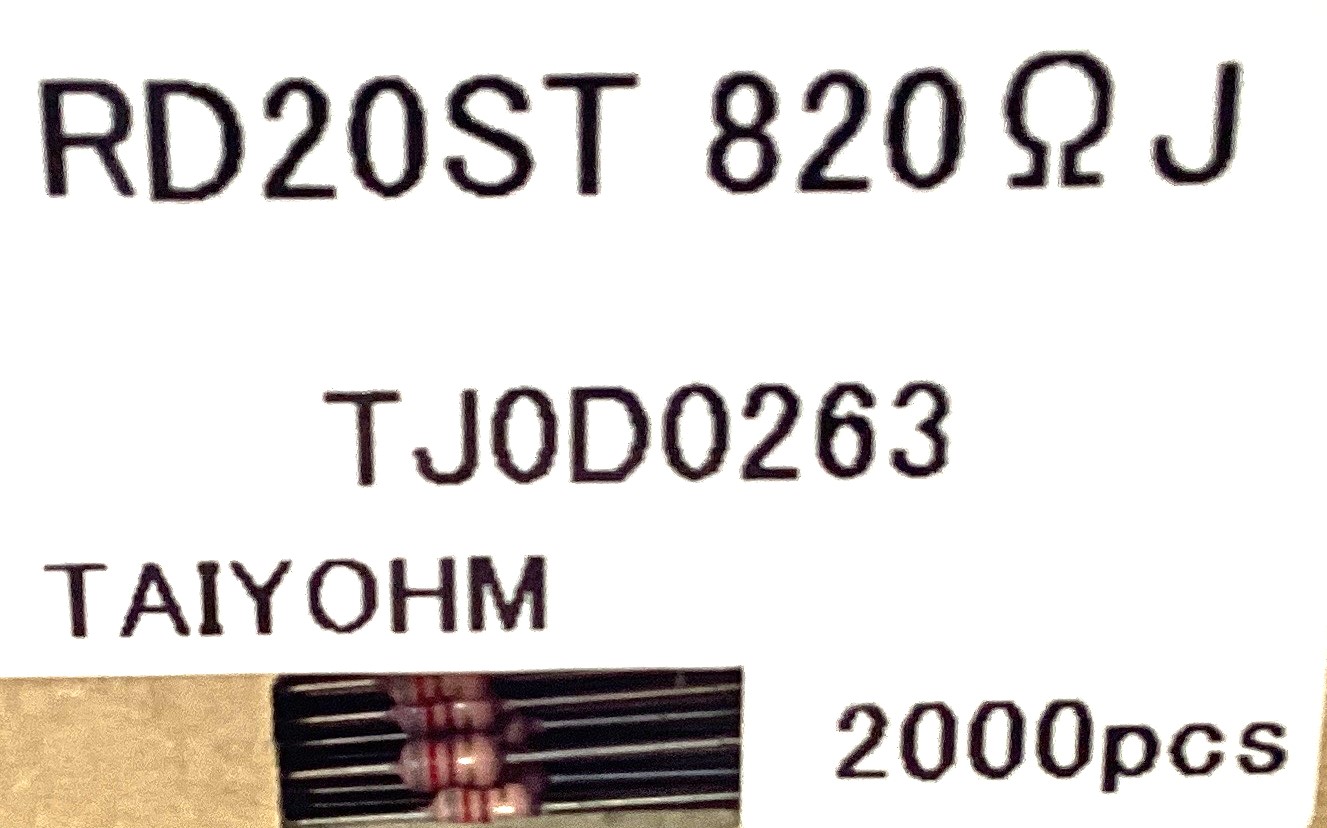 RD20ST 820 OHM J