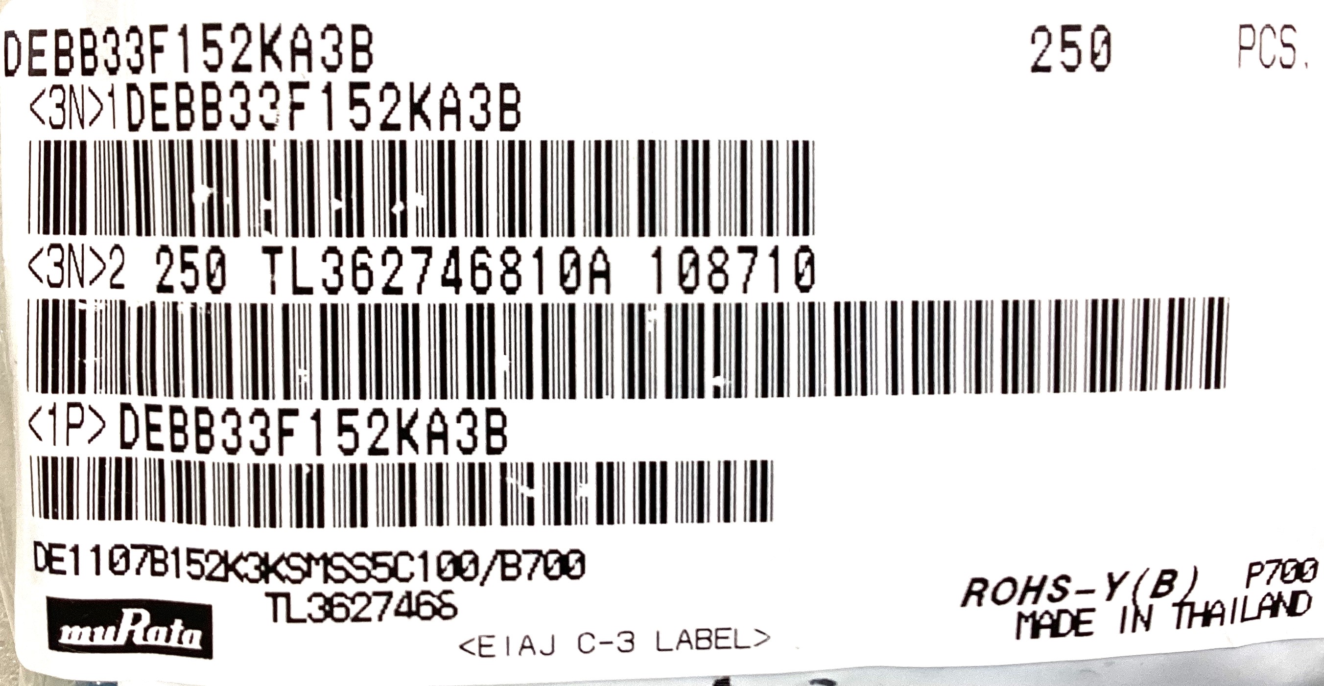 DEBB33F152KA3B