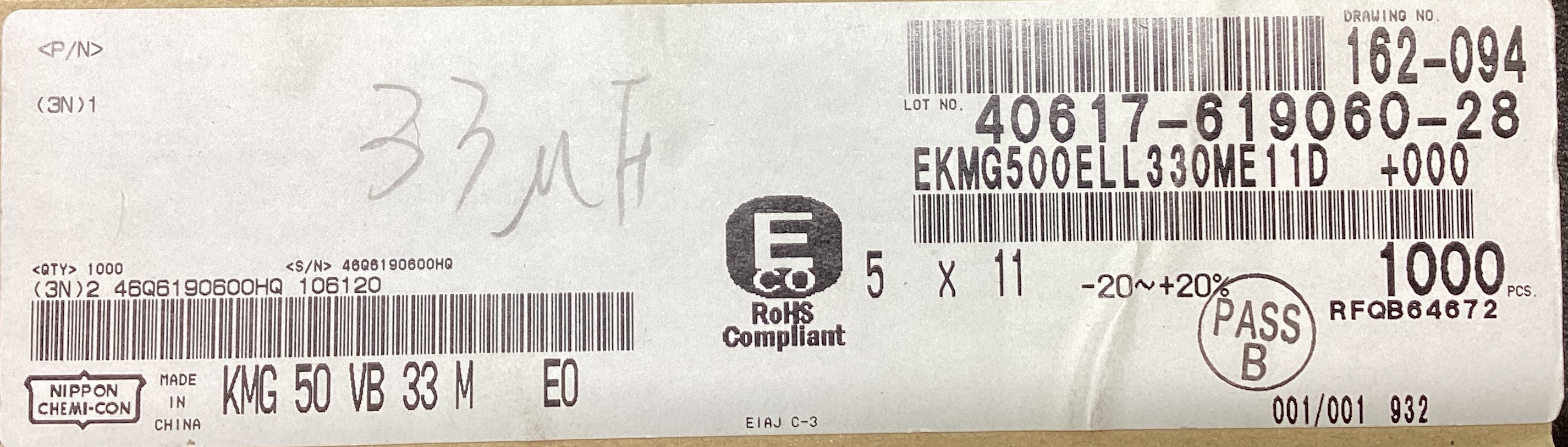 EKMG500ELL330ME11D