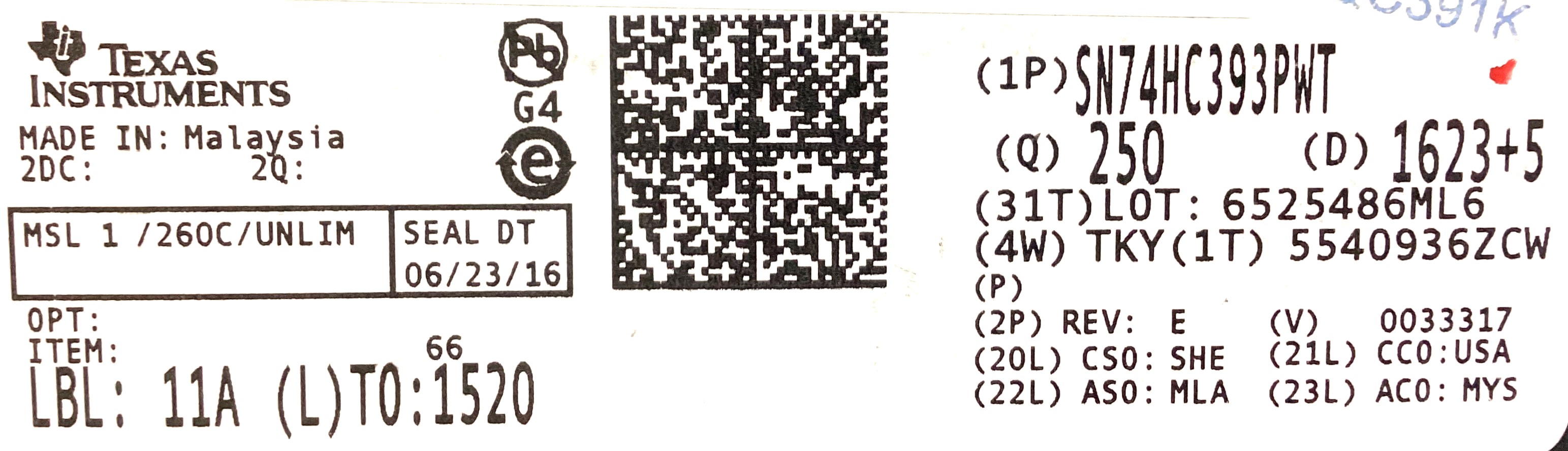 SN74HC393PWT