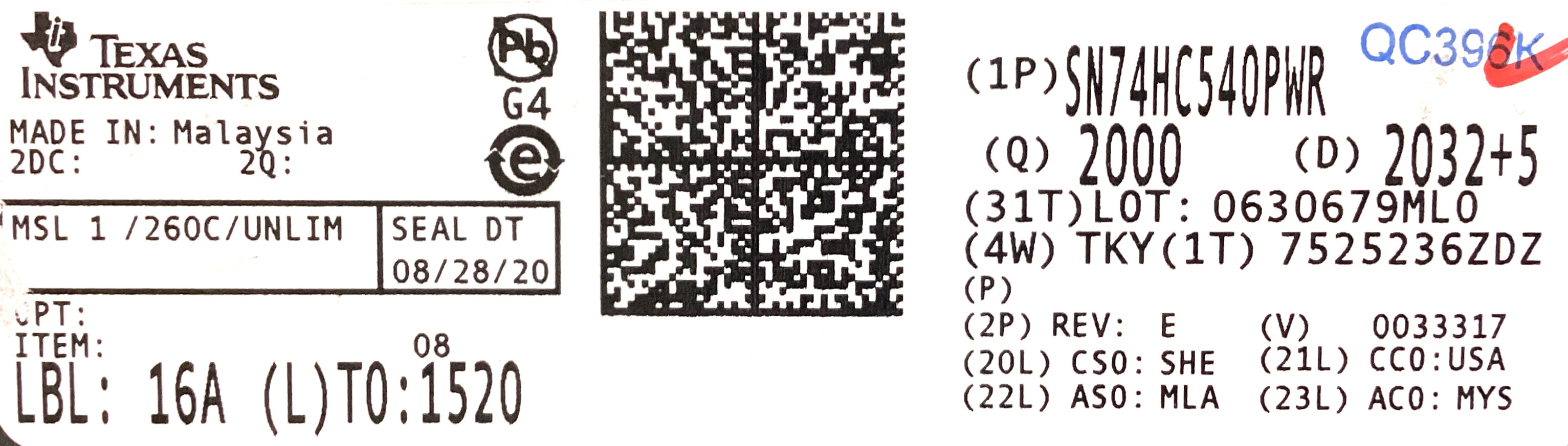 SN74HC540PWR