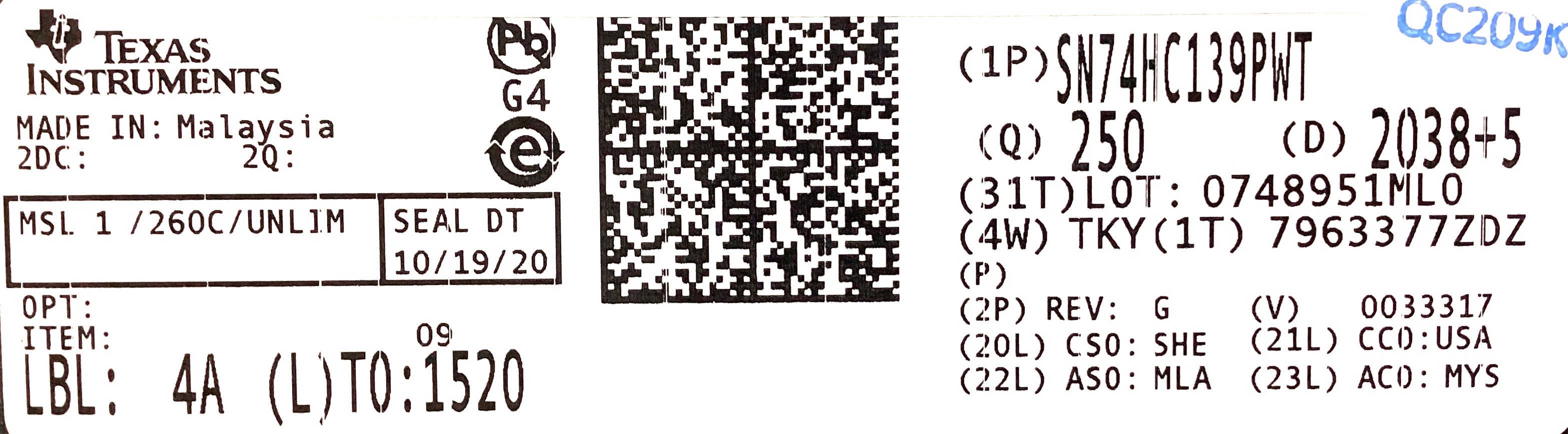 SN74HC139PWT