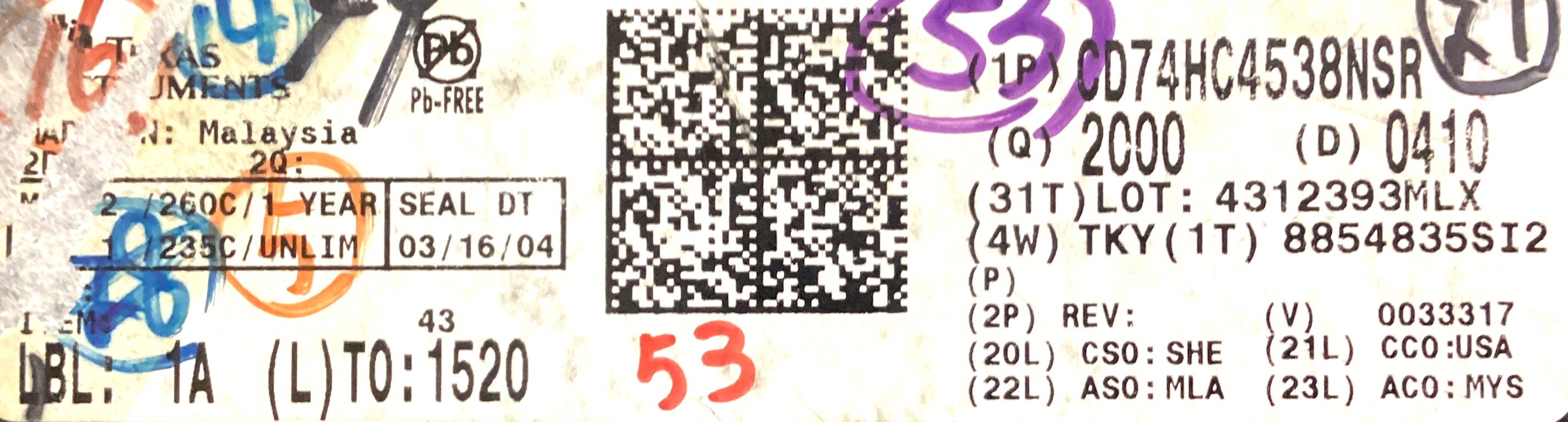 CD74HC4538NSR