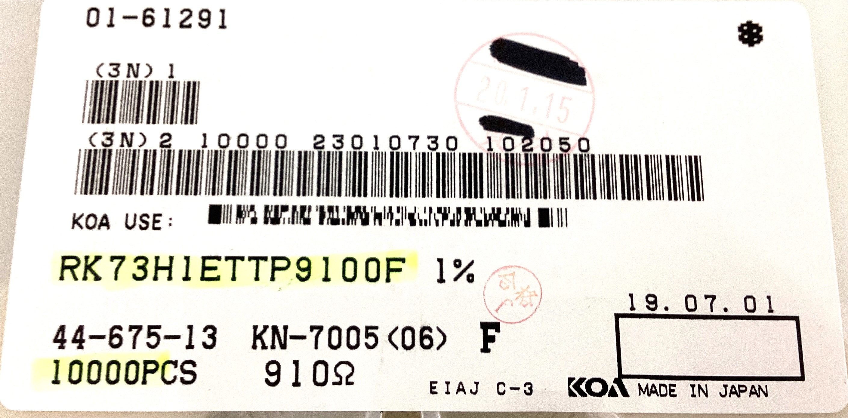 RK73H1ETTP9100F