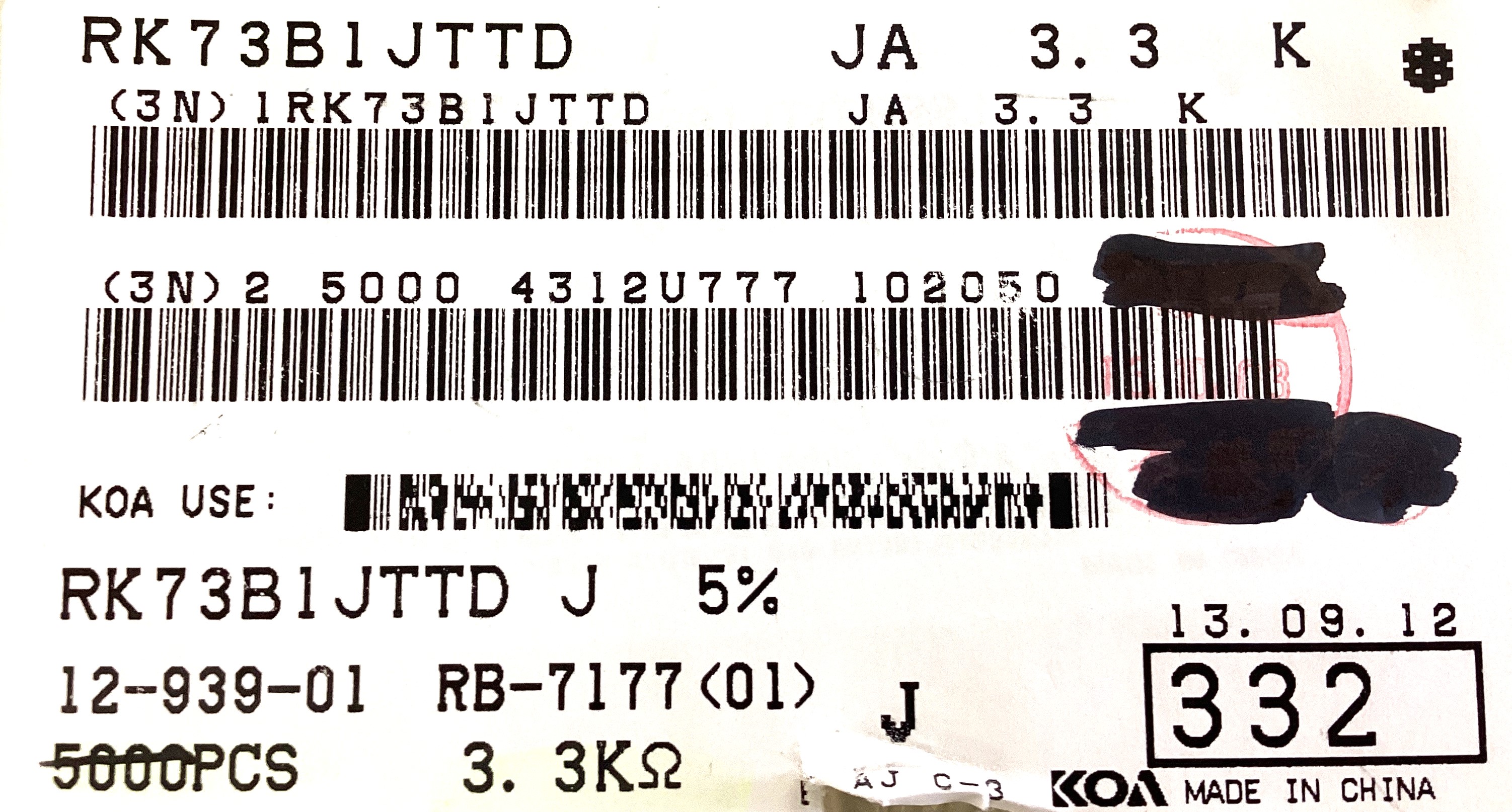 RK73B1TTD332J