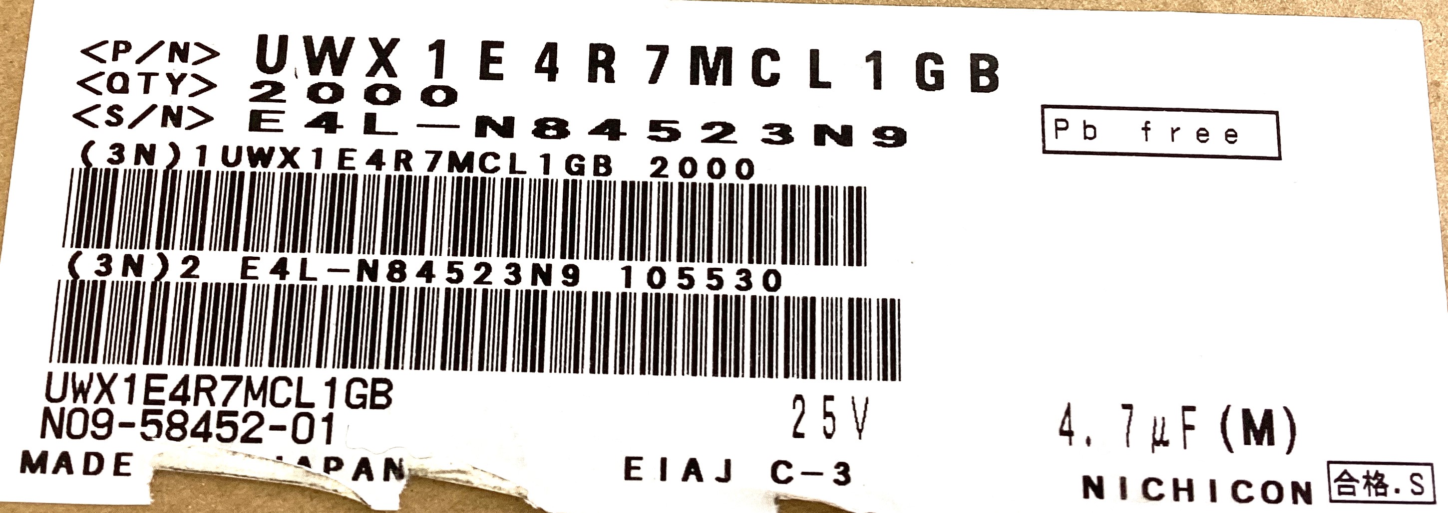 UWX1E4R7MCL1GB