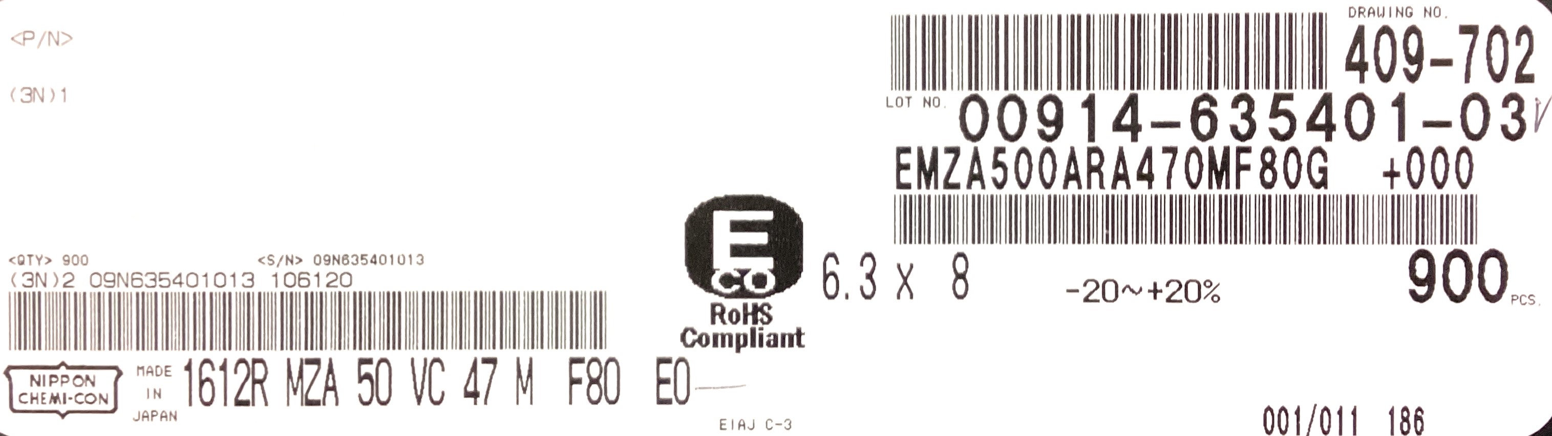EMZA500ARA470MF80G