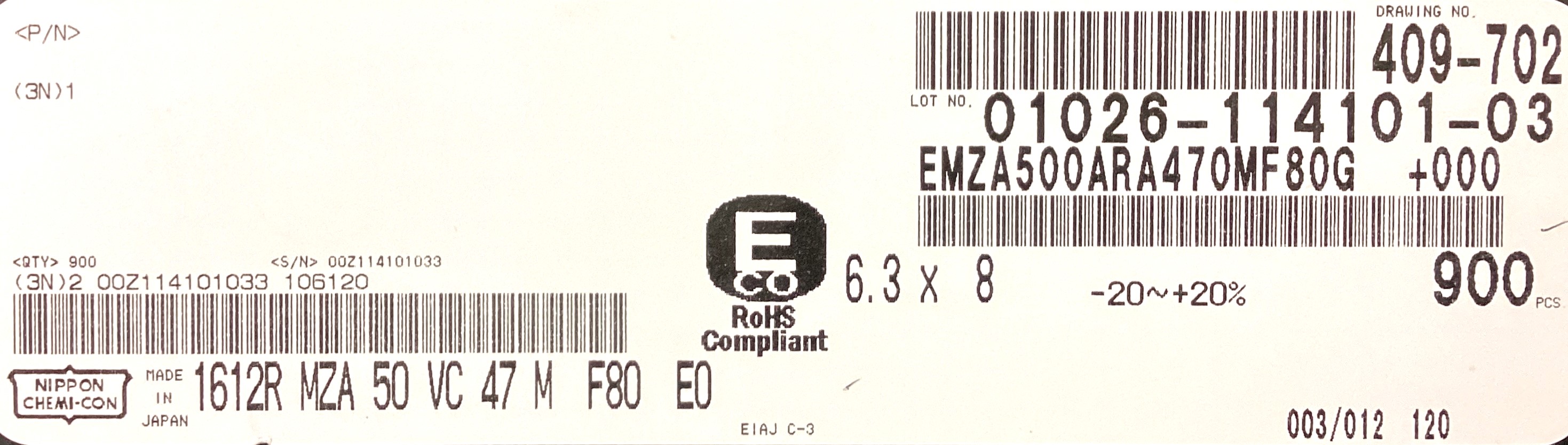 EMZA500ARA470MF80G