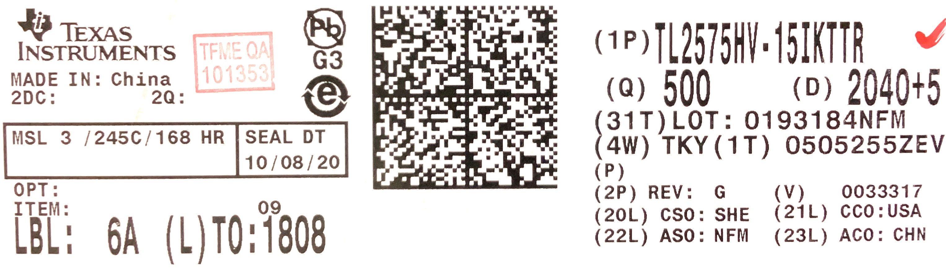 TL2575HV-15IKTTR