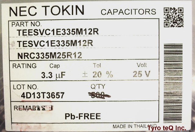 TEESVC1E335M12R
