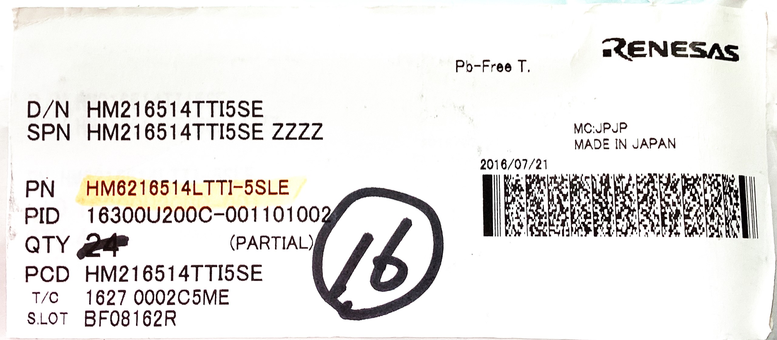 HM6216514LTTI-5SLE