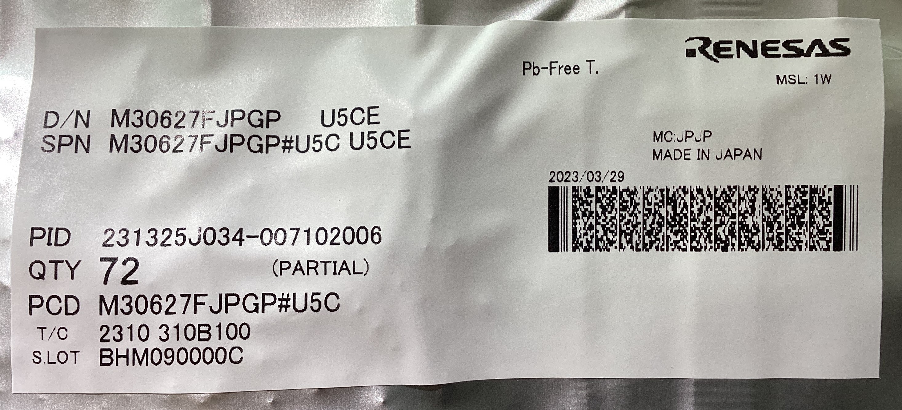 M30627FJPGP#U5C