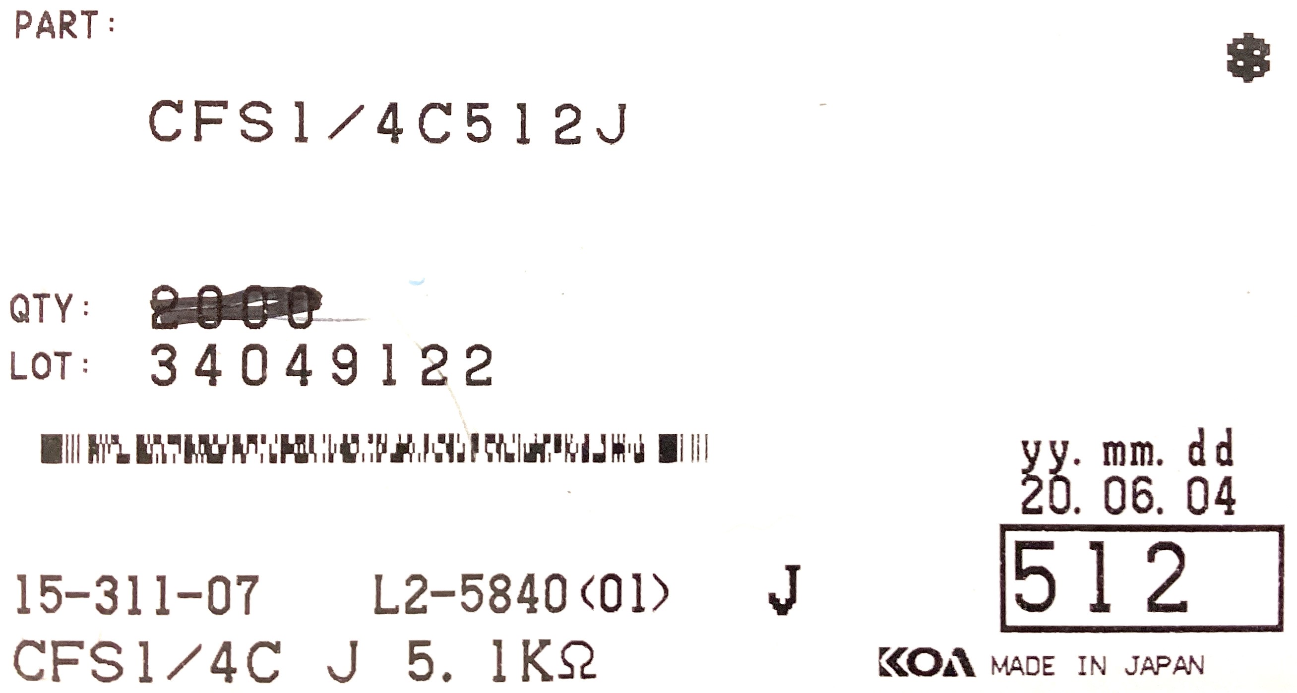 CFS1/4C512J