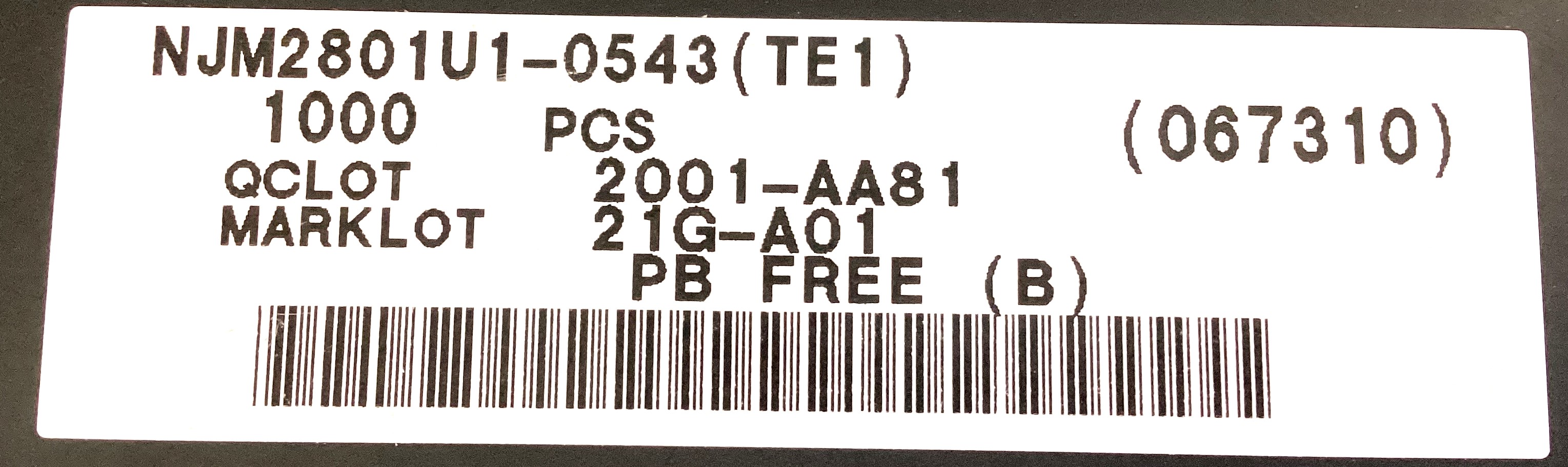 NJM2801U1-0543(TE1)