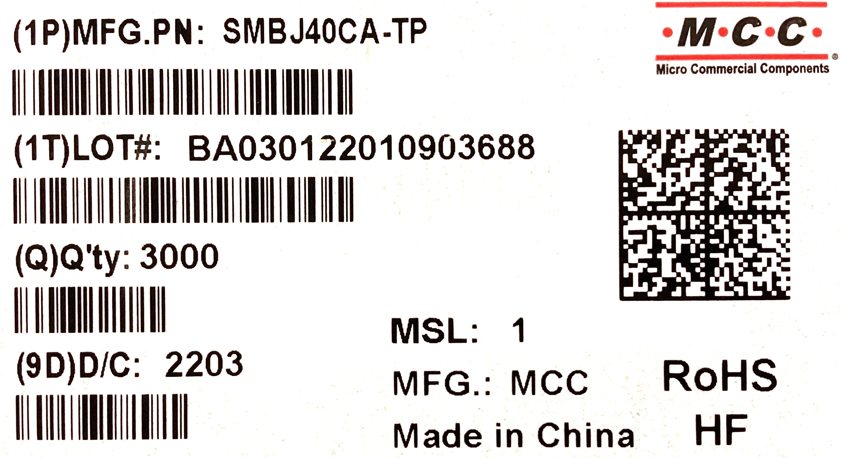 SMBJ40CA-TP