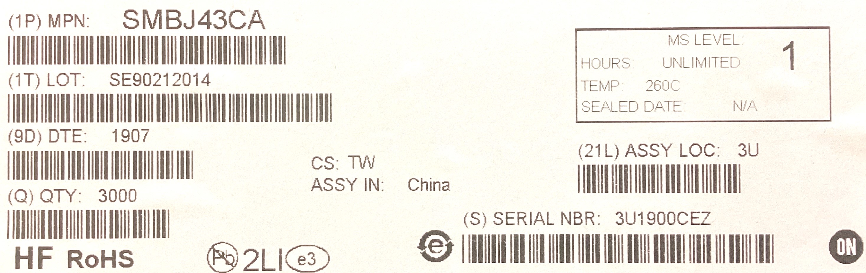 SMBJ43CA