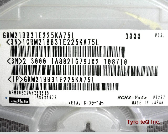 GRM21BB31E225KA75L