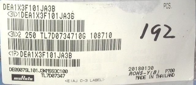 DEA1X3F101JA3B