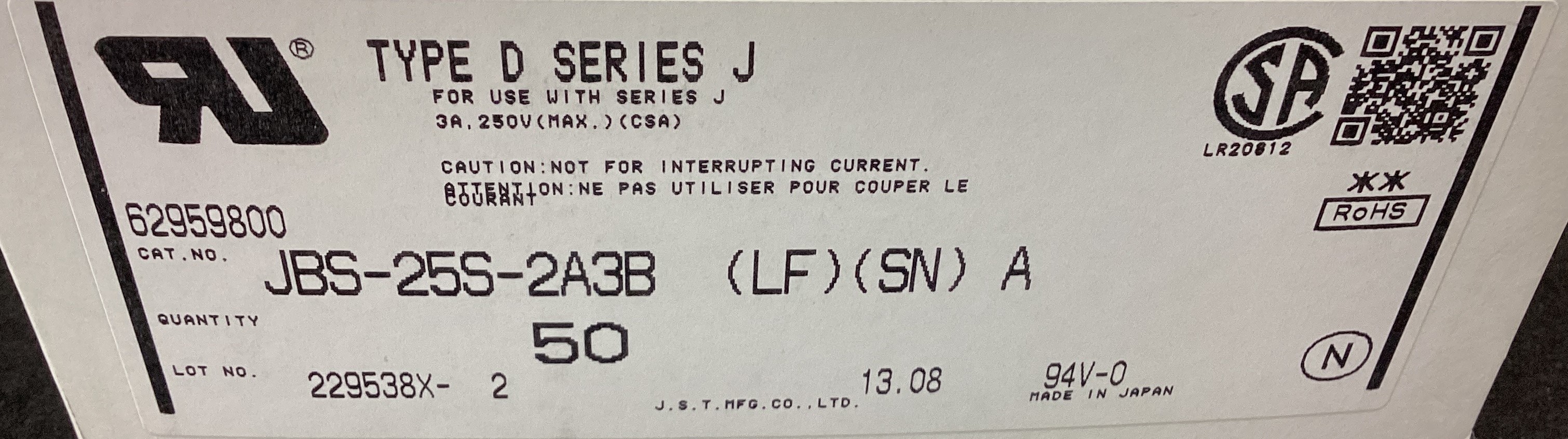 JBS-25S-2A3B(LF)(SN)