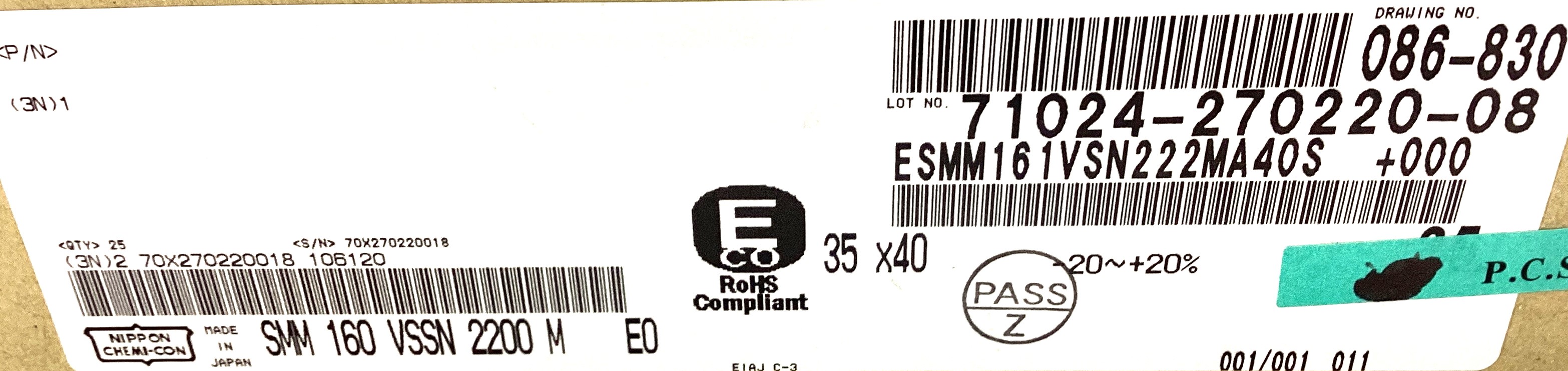 ESMM161VSN222MA40S
