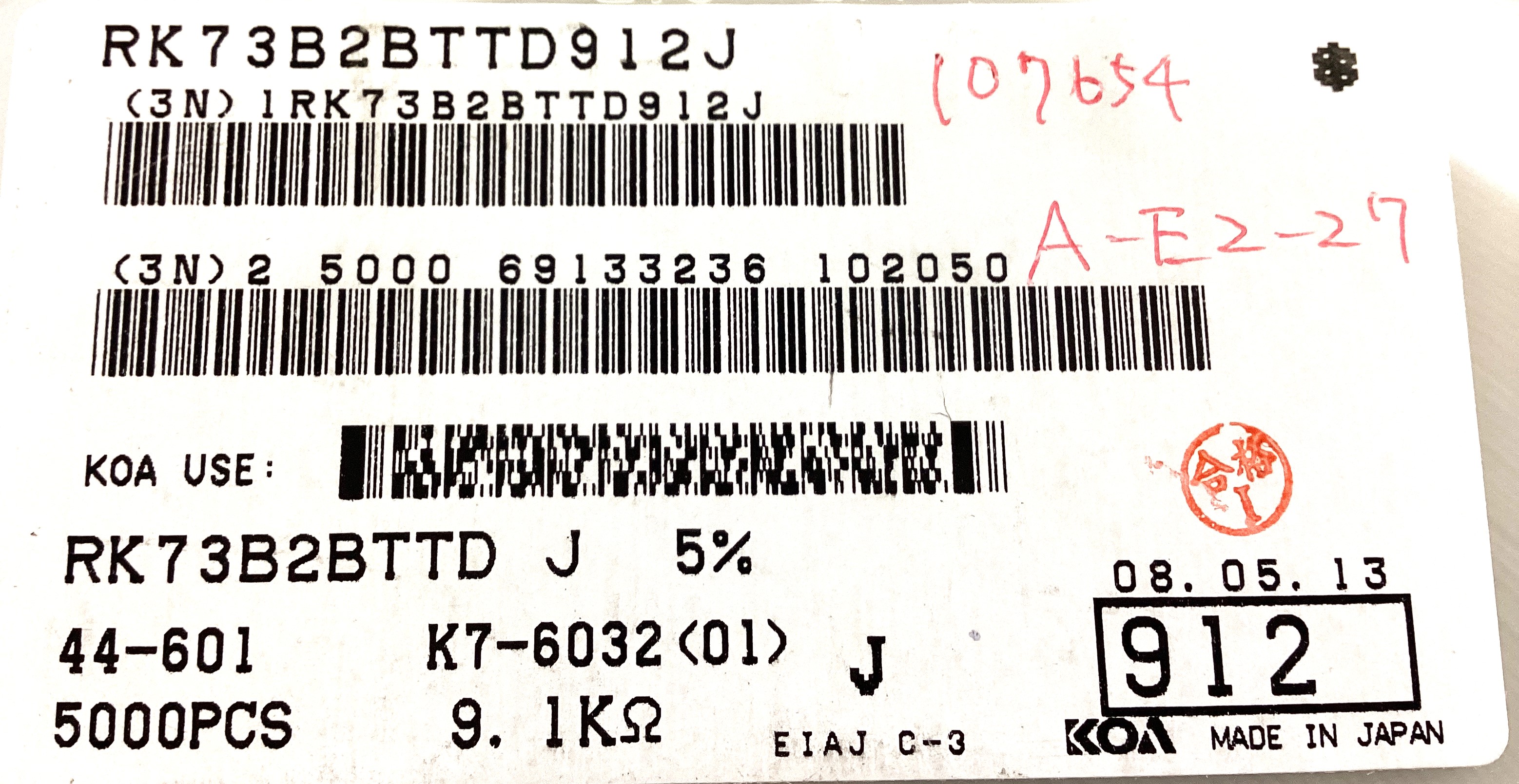 RK73B2BTTD912J