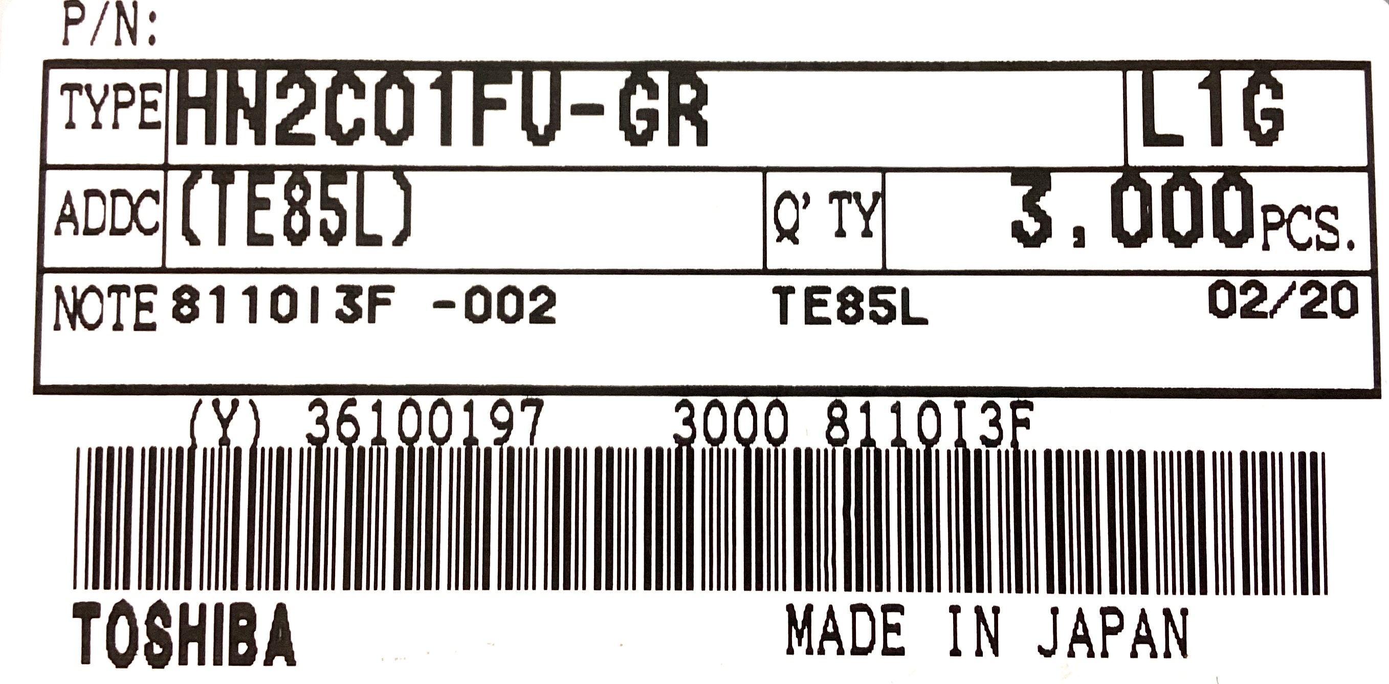 HN2C01FU-GR-TE85L