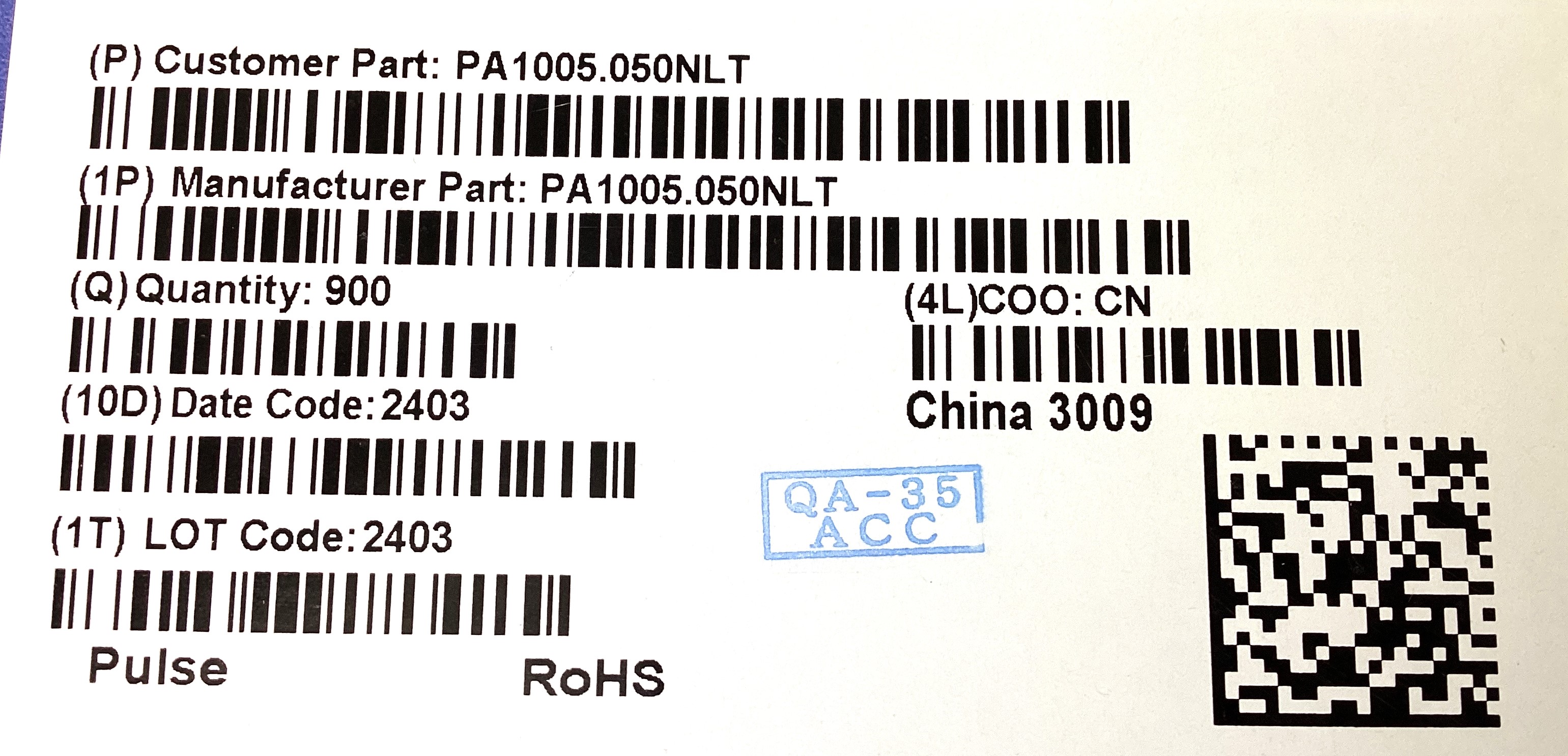 PA1005.050NLT