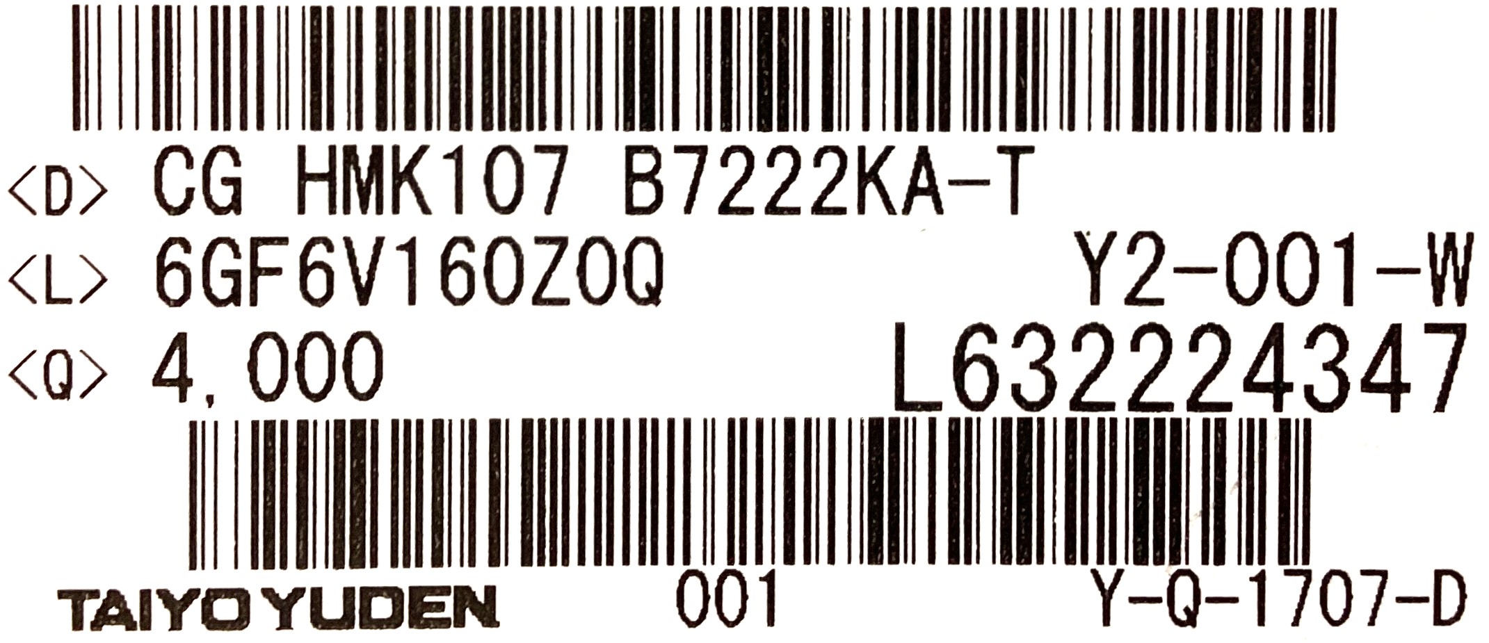 HMK107B7222KA-T
