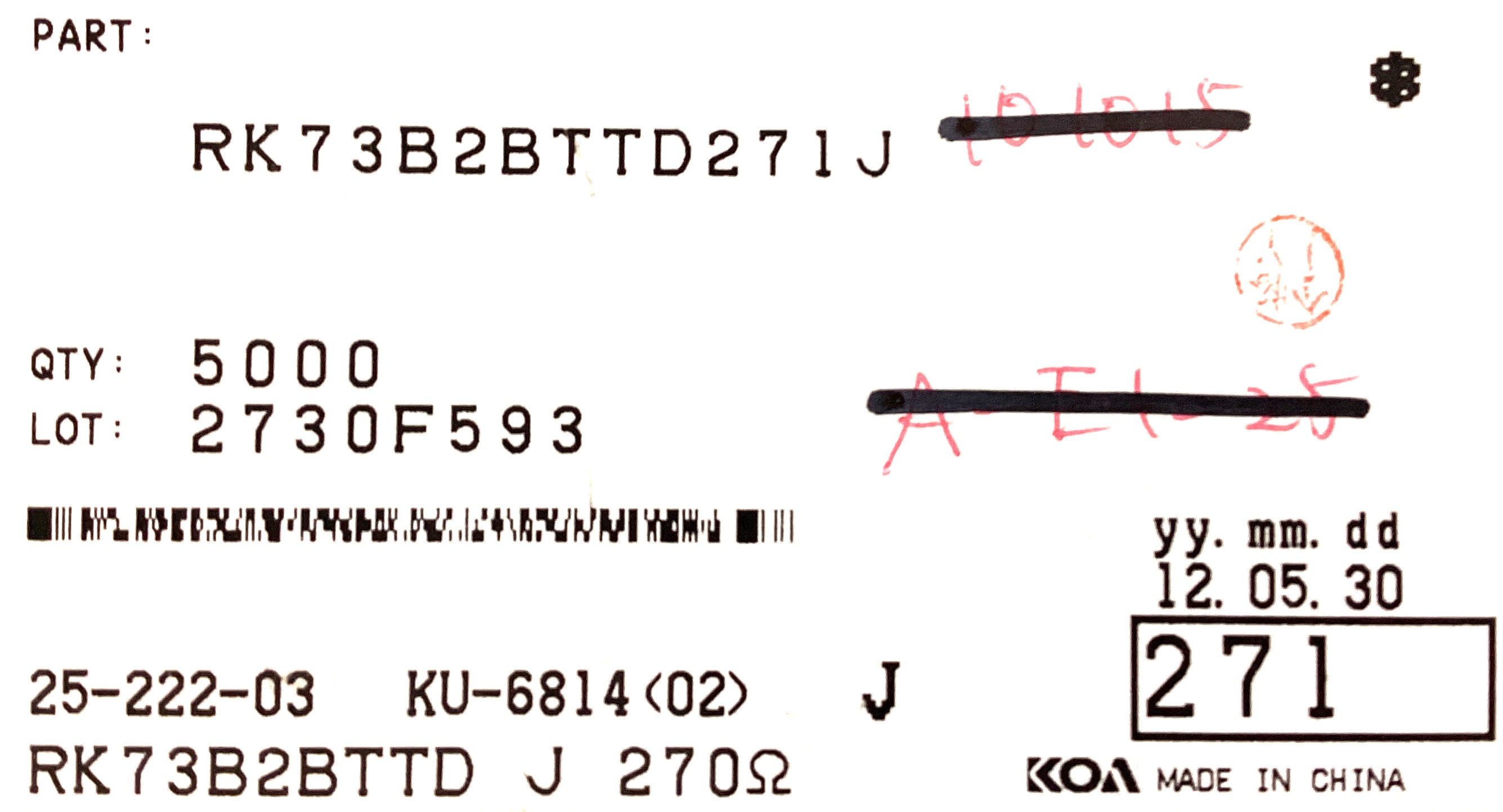 RK73B2BTTD271J