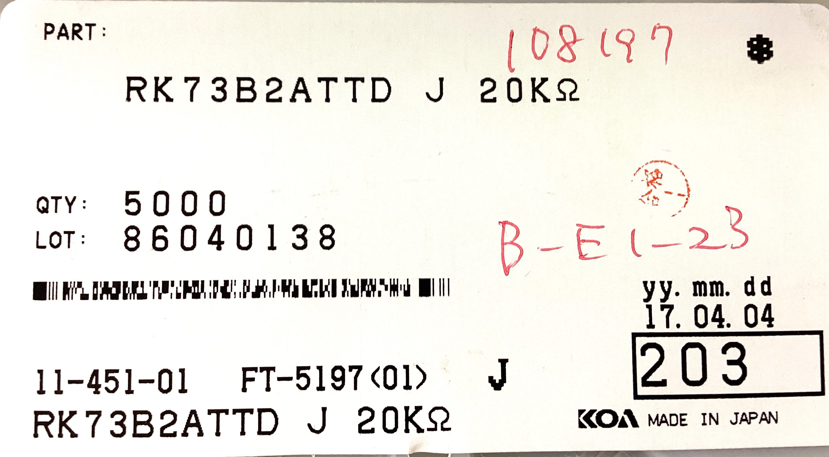 RK73B2ATTD203J