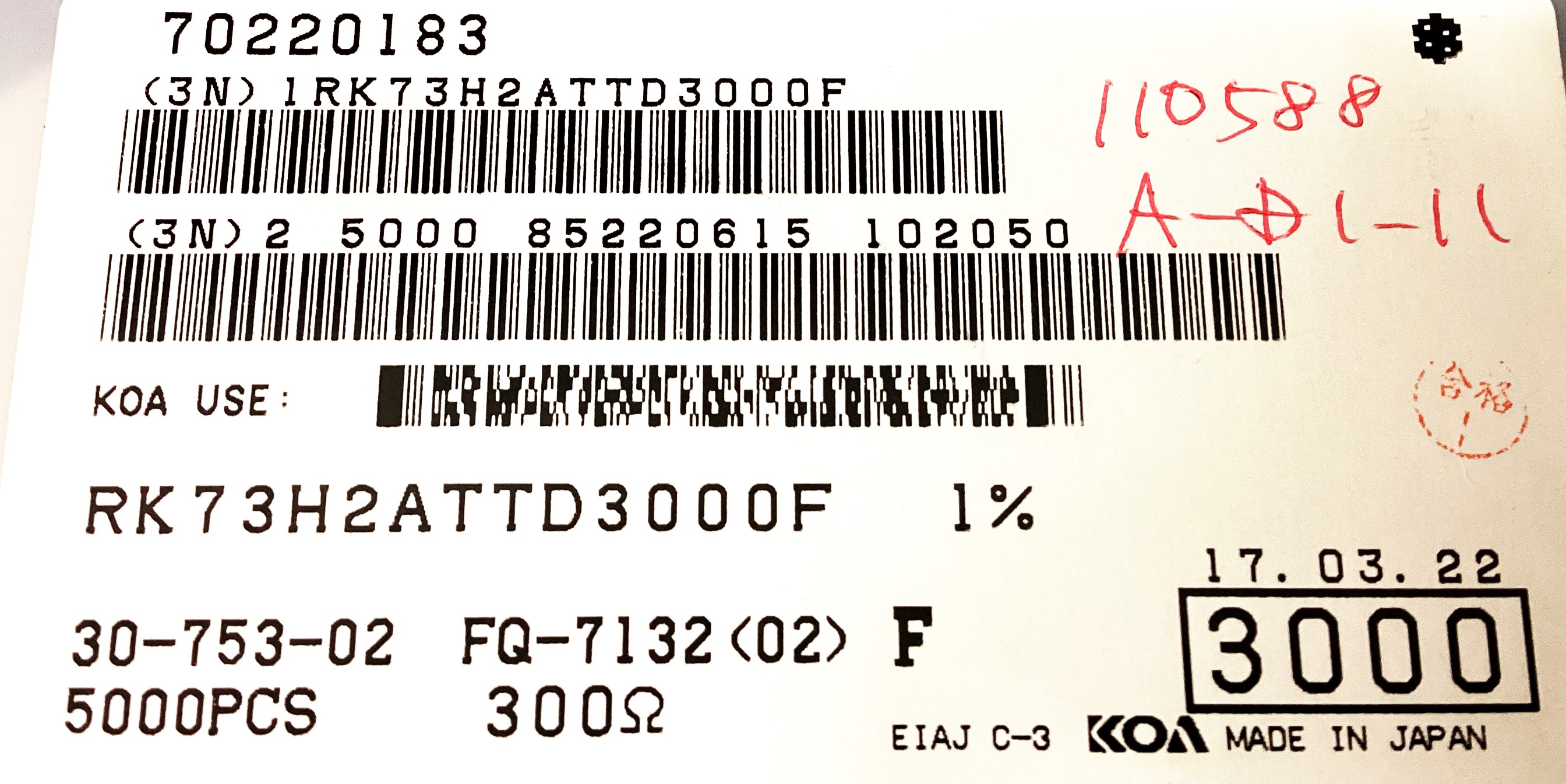 RK73H2ATTD3000F