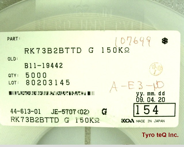 RK73B2BTTD154G