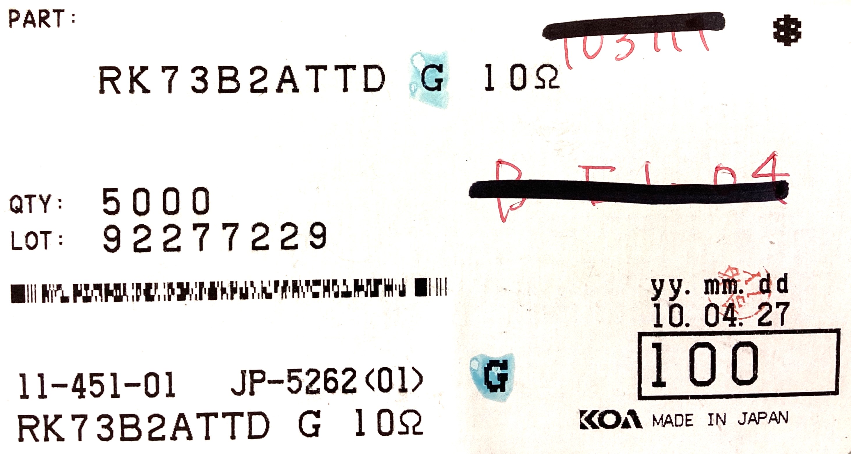 RK73B2ATTD100G