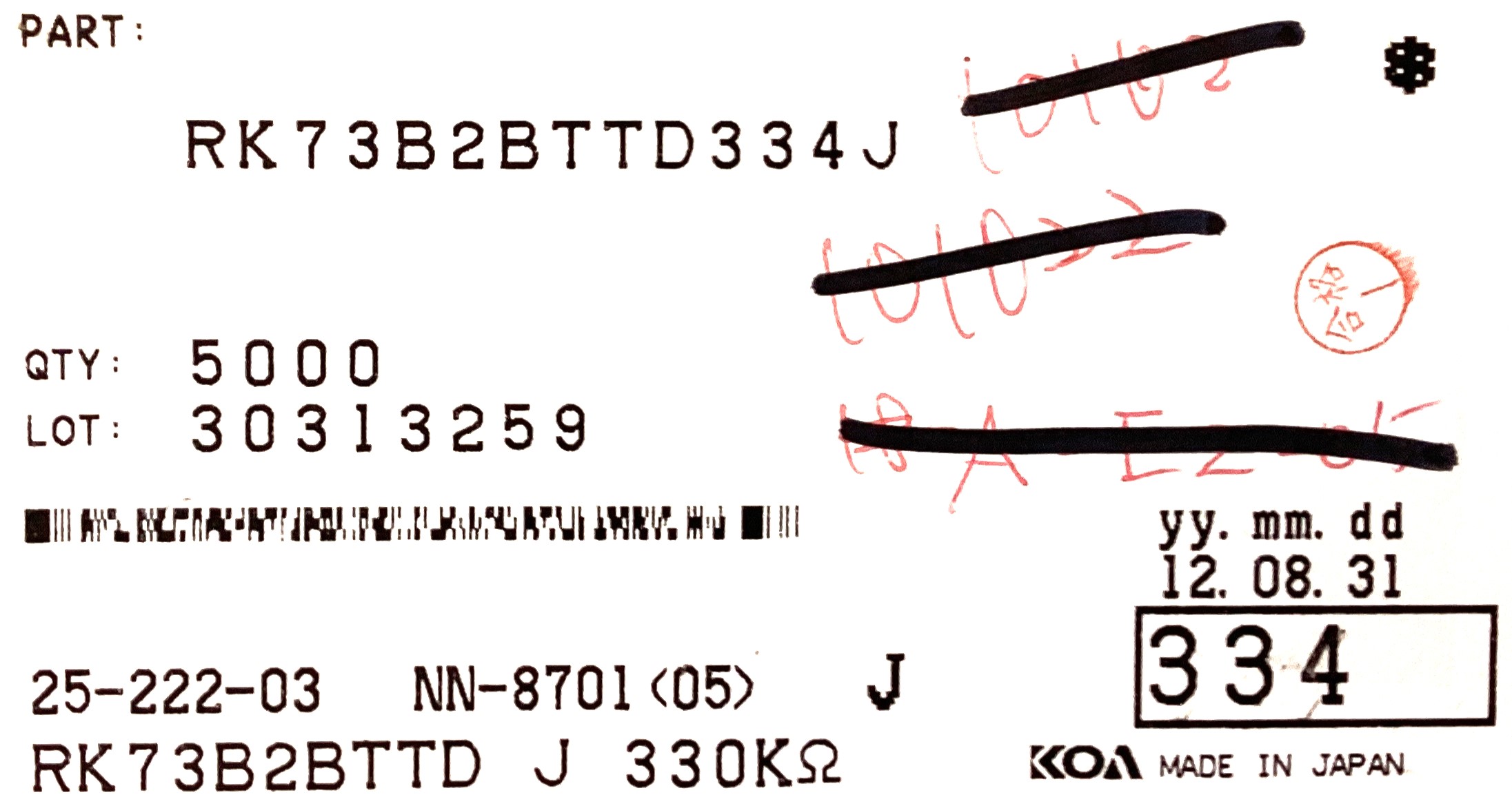 RK73B2BTTD334J