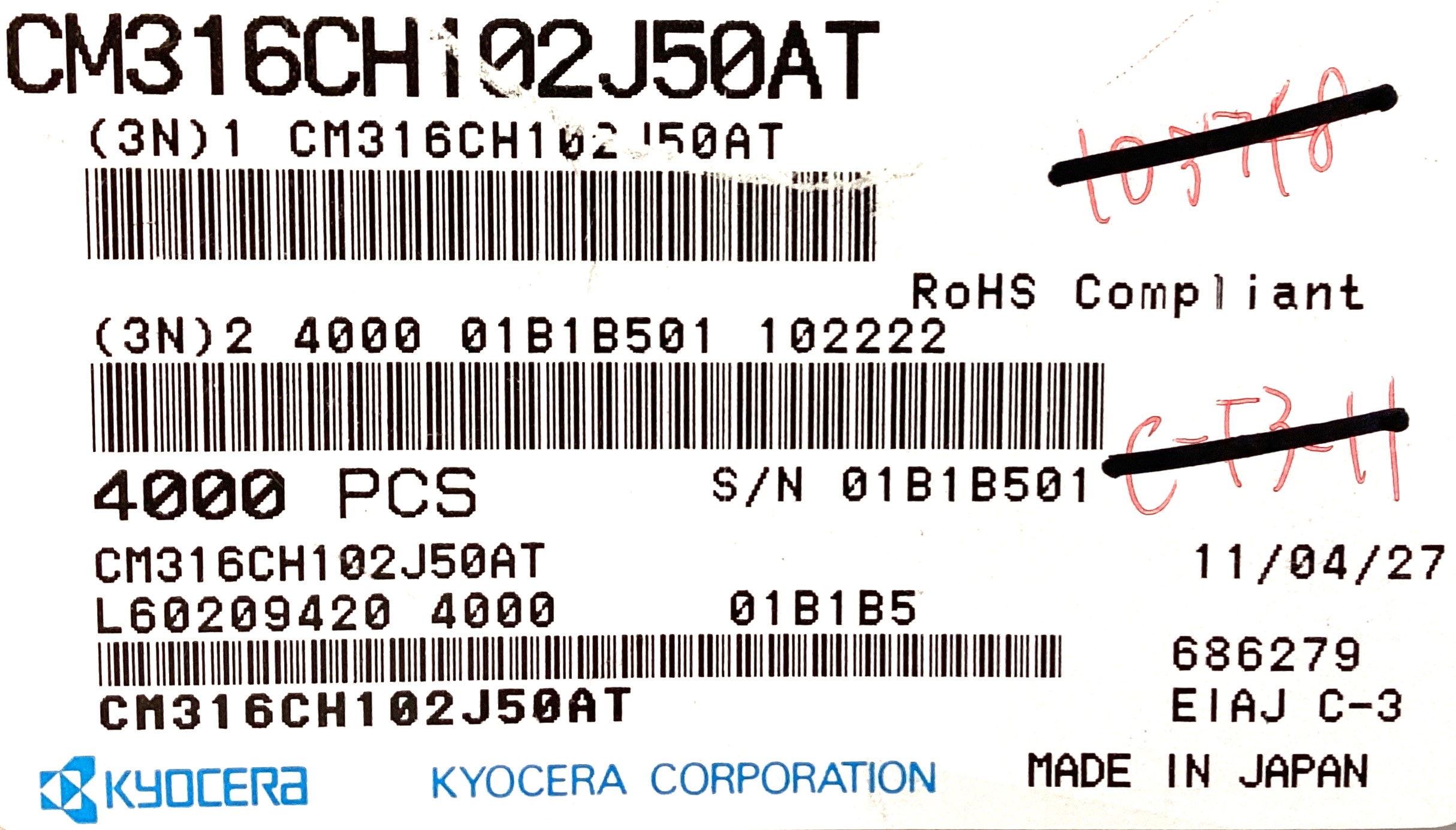 CM316CH102J50AT