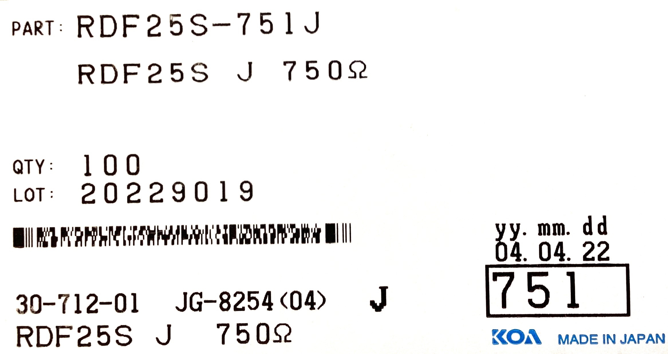 RDF25S-751J