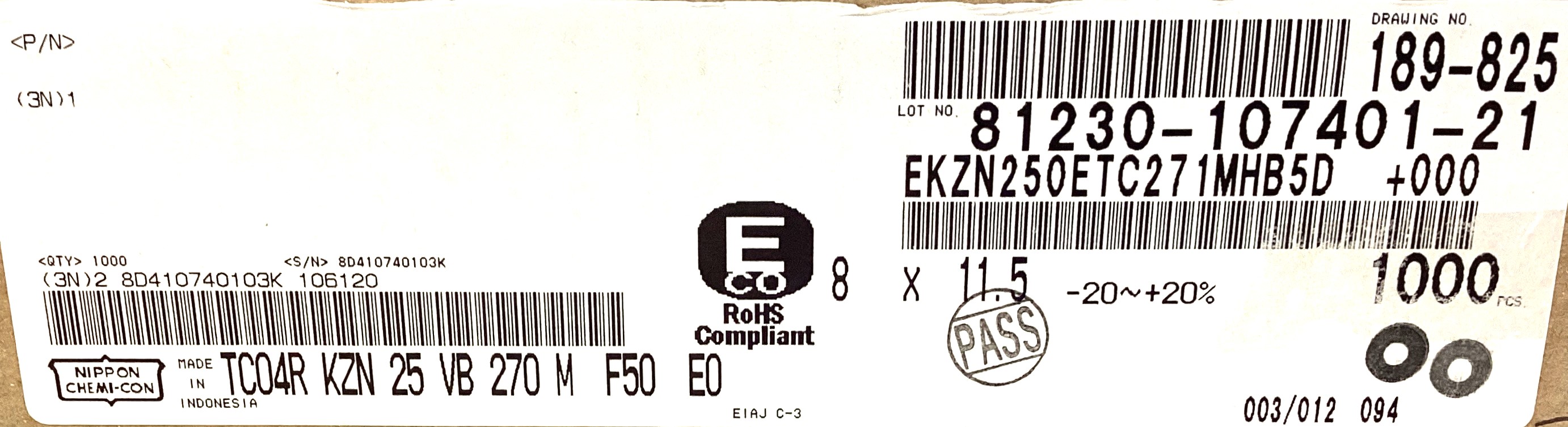 EKZN250ETC271MHB5D