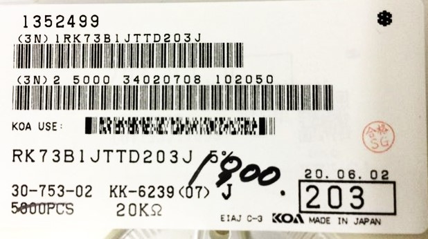 RK73B1JTTD203J